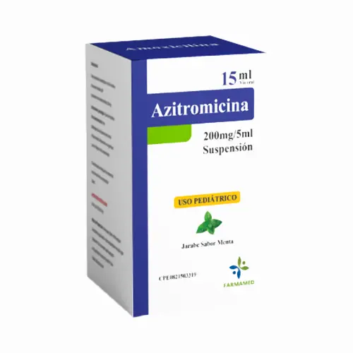 AZITROMICINA SUSP 200MG/5ML 15ML FARMAMED