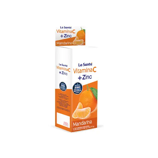 VITAMINA C + ZINC TAB/MAST NARANJA BLISTER