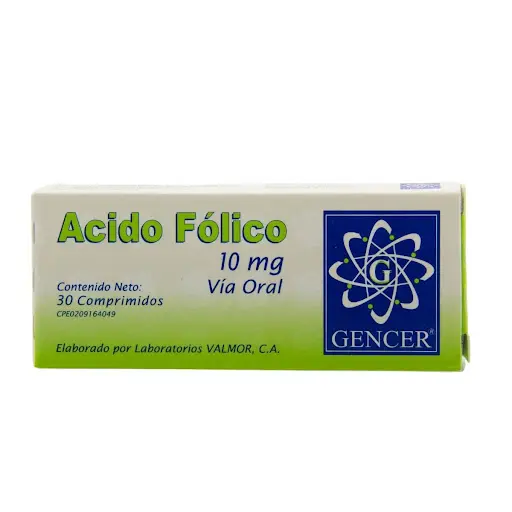 ACIDO FOLICO COMP 10MG X30 VLM