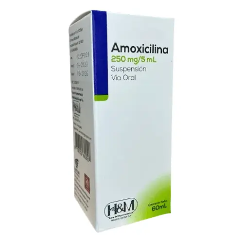 AMOXICILINA 250MG/5ML X 60ML SUSP H&M