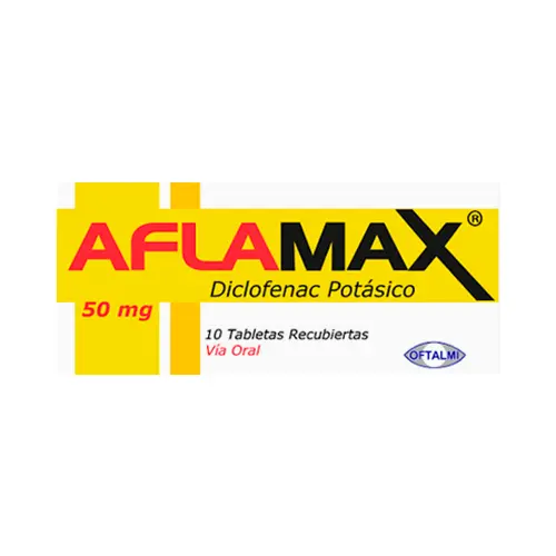 AFLAMAX 50MG X 10 TAB (DICLOFENAC POTASICO) OFTALMI