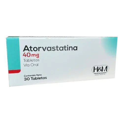 ATORVASTATINA 40MG X 30 TAB H&M