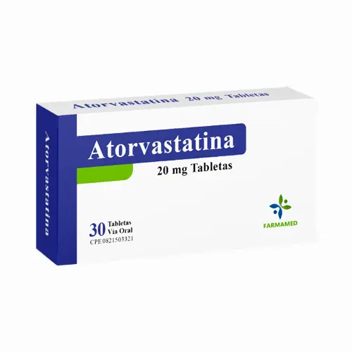 ATORVASTATINA 20MG X 10 TAB FARMAMED