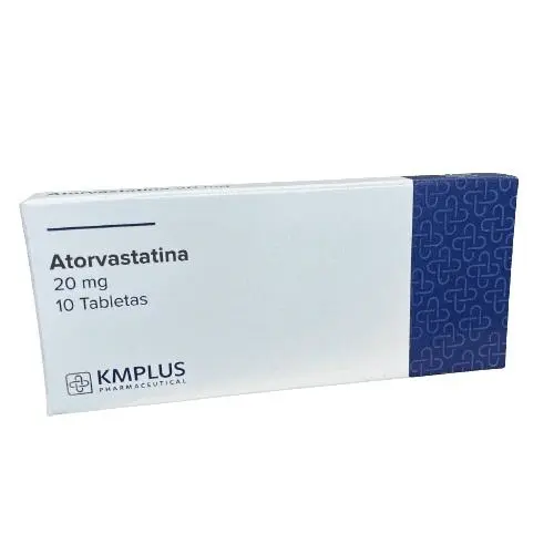 ATORVASTATINA 20 MG X 10 TAB KMPLUS