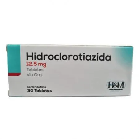 HIDROCLOROTIAZIDA 12.5MG X30 TAB H&M