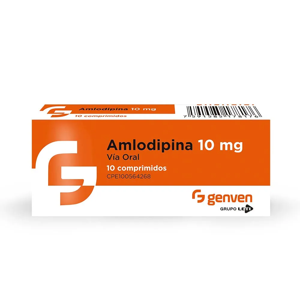 AMLODIPINA COMP 10MG X10 LETI