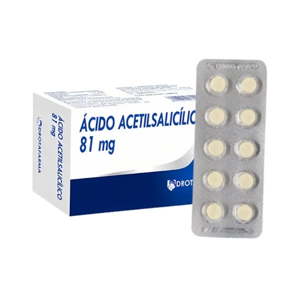 Acido Acetilsalicilico 81mg X 10 Tabletas Drotafarma