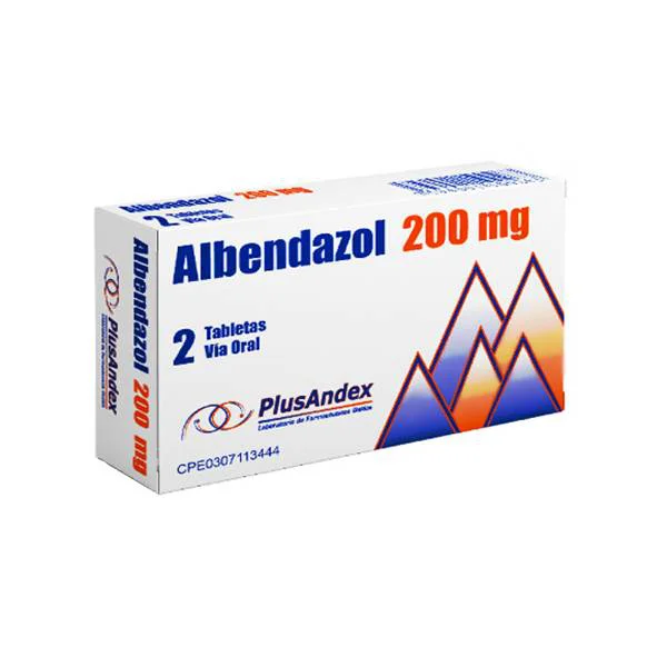Albendazol 200 Mg X 2 Tabletas Plusandex