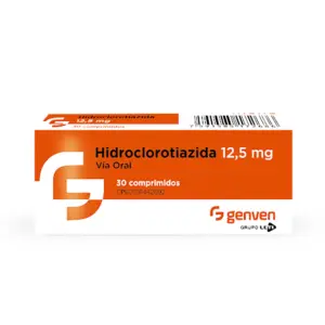 Hidroclorotiazida 12.5mg X 15 TAB 
