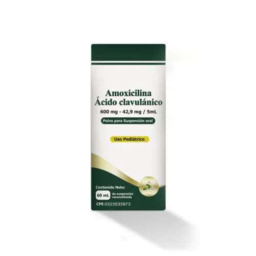 Amoxicilina/Acido Clavulánico Susp 