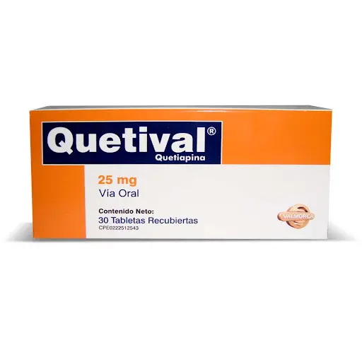 Quetival 25mg x 30 tab