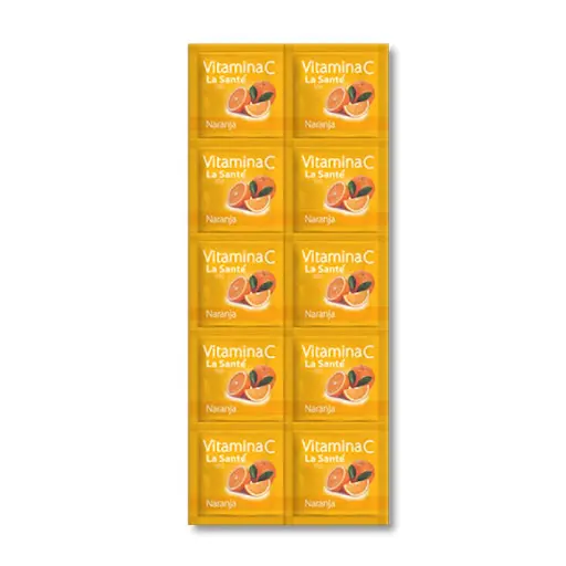 Vitamina C 500 mg La Santé x 10 Tabletas Masticables 