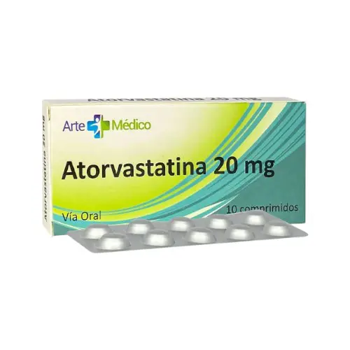 ATORVASTATINA 20MG X 10 TAB ARTE MEDICO