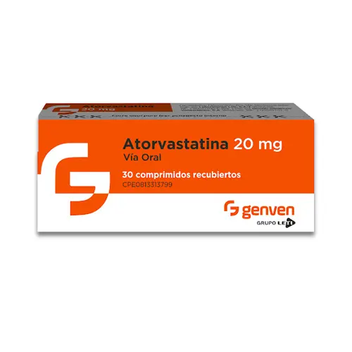 ATORVASTATINA 20MG X 30 COM GENVEN