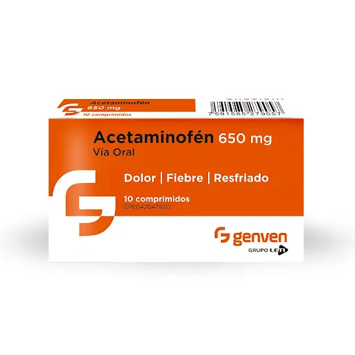 Acetaminofen 650Mg Genven