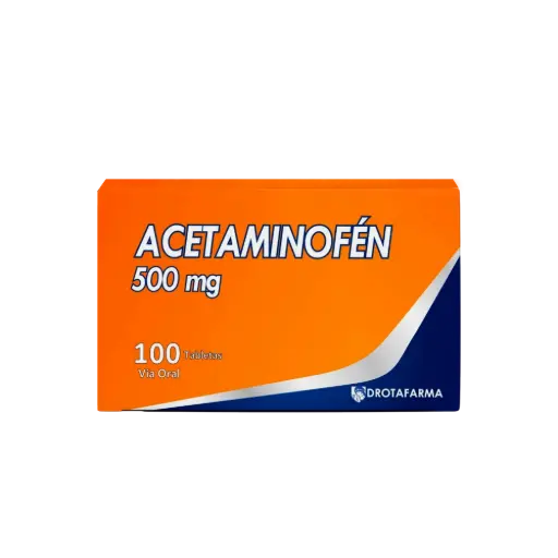 Acetaminofén 500 mg X 10 tab Drotafarma