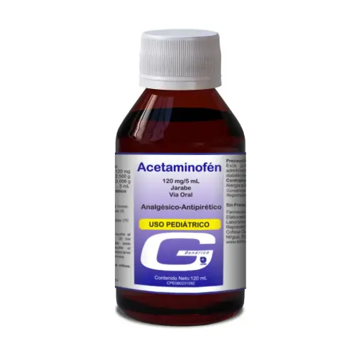 ACETAMINOFEN JBE S/ALCOHOL 120ML COFA