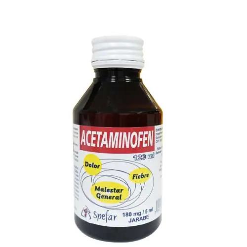 ACETAMINOFEN SUS. 180MG/120ML SPEFAR